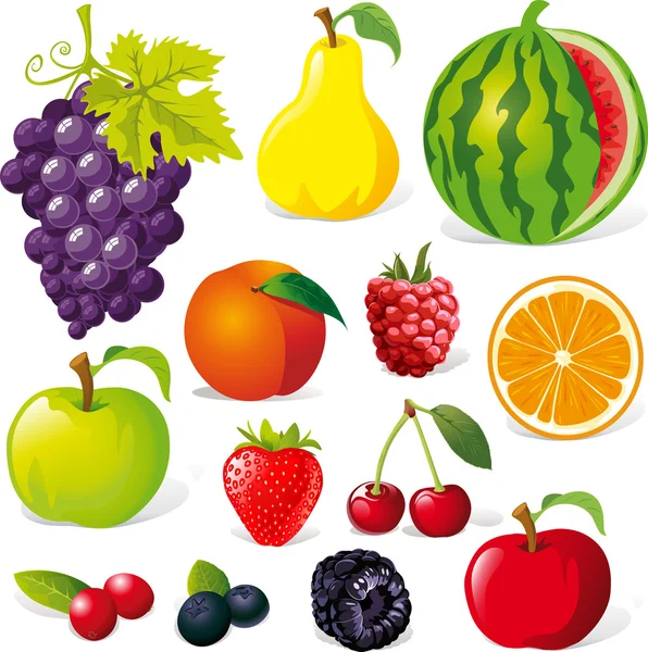 Εικονογράφηση φρούτων — Διανυσματικό Αρχείο