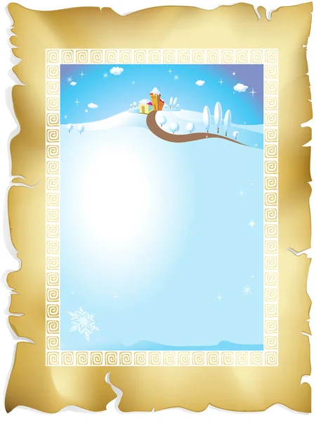 Winter frame — Stockvector