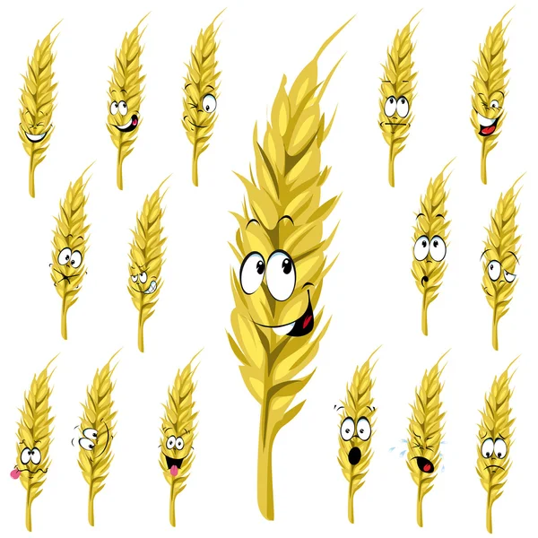 Wheat ear cartoon — Stock Vector