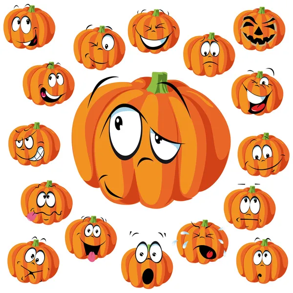 Caricatura de calabaza — Vector de stock