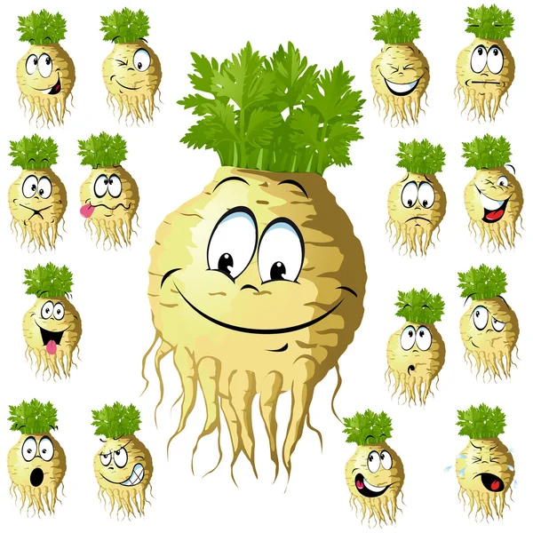 Celery cartoon — Stock Vector