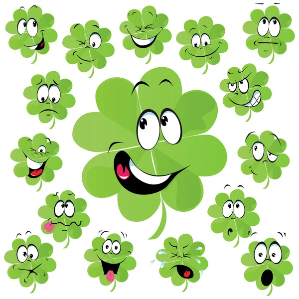 Four leaf clover — Stock Vector