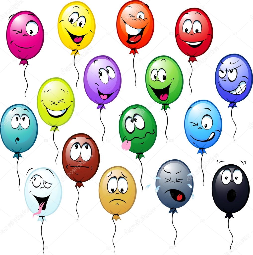 Ballons colorés dessin animé Vecteur par ©hanaschwarz 15677263