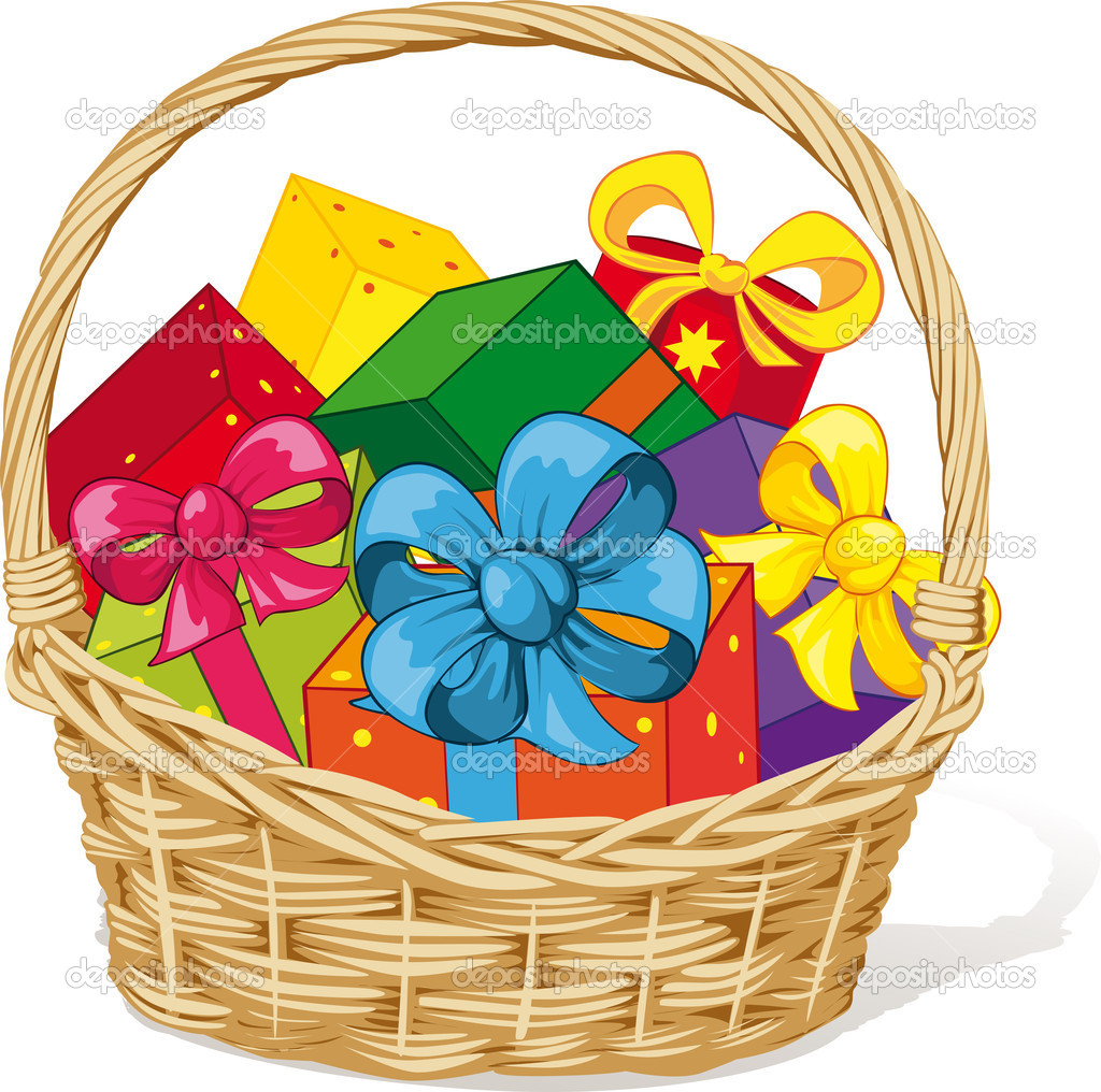 Basket full of gifts
