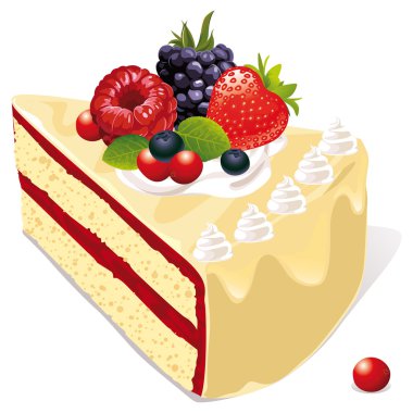 Beyaz vanilyalı kek