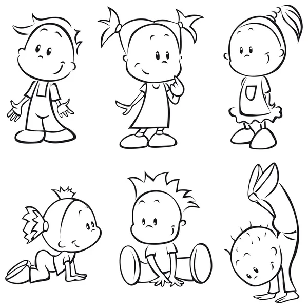 Children sketch — Stock Vector