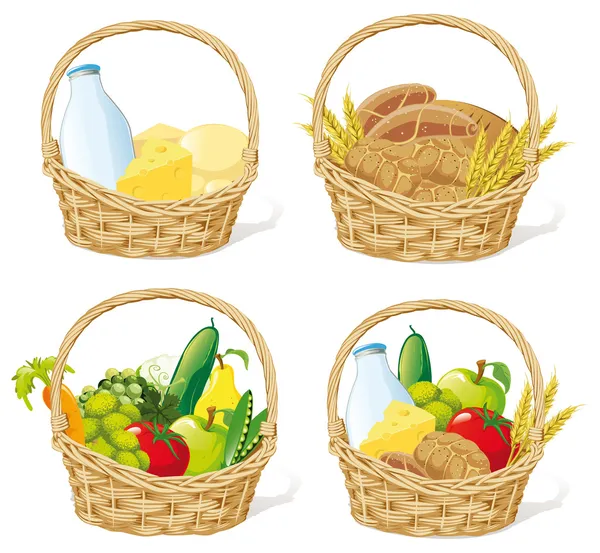 Baskets — Stock Vector