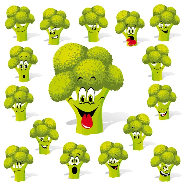 Brócoli — Vector de stock