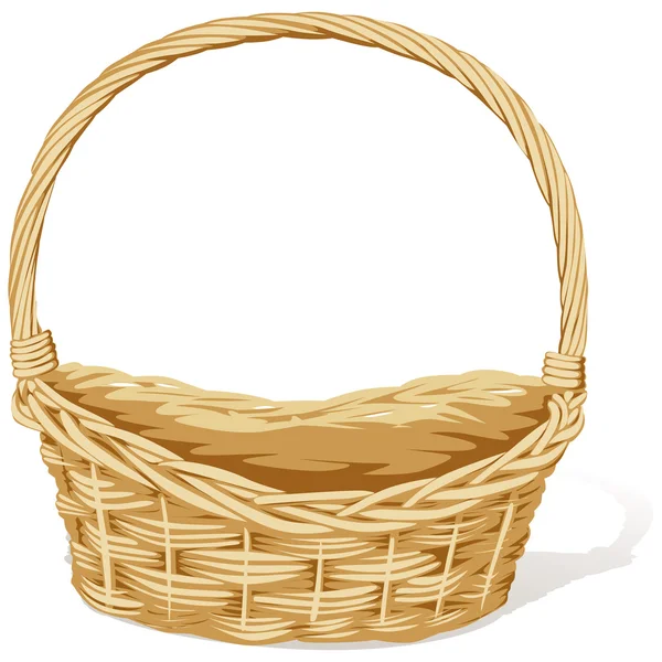 Empty vector basket — Stock Vector