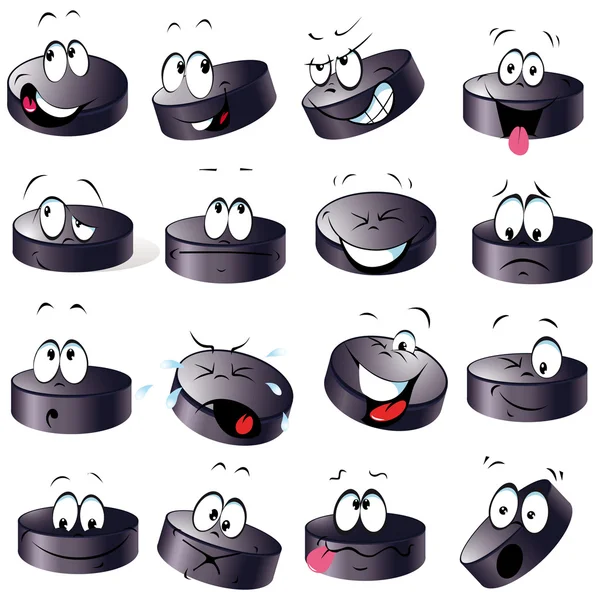 Puck cartoon — Stock Vector