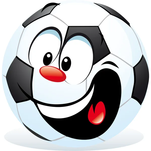 Cartoon Soccer Ball — Stock vektor