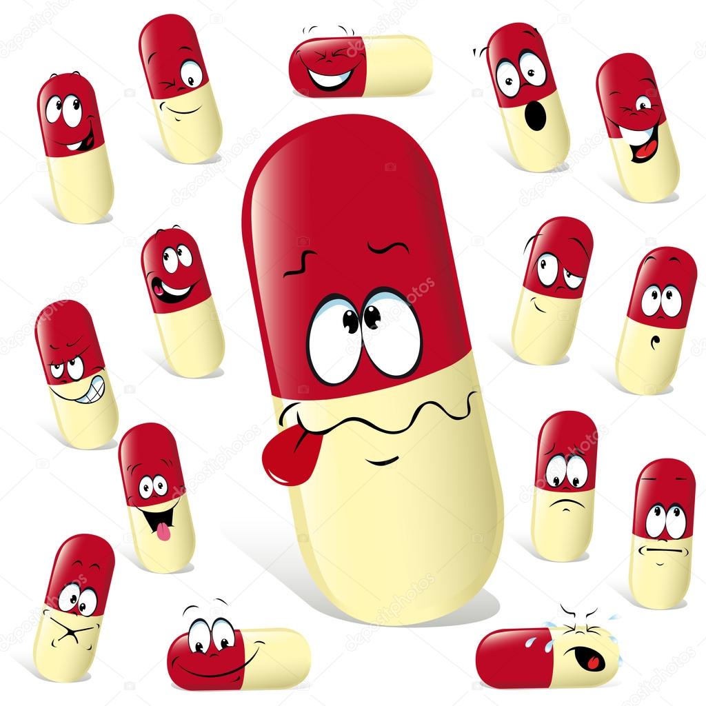 Pill cartoon