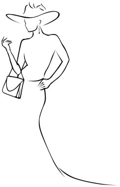 siyah çizgiler kadın