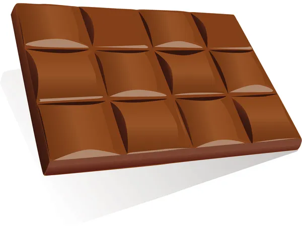 Barra de chocolate — Vector de stock