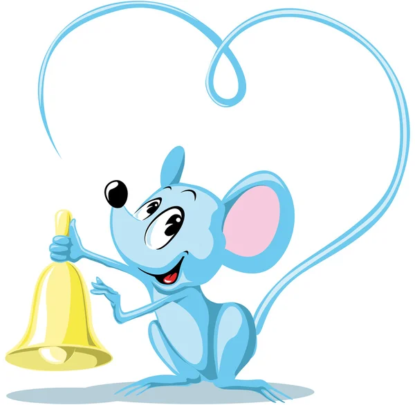 Ringing mouse — Stock Vector