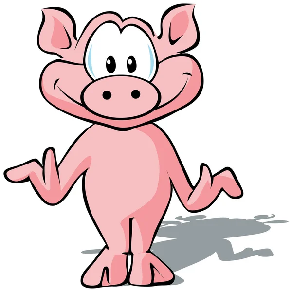 可爱的小猪 — 图库矢量图片