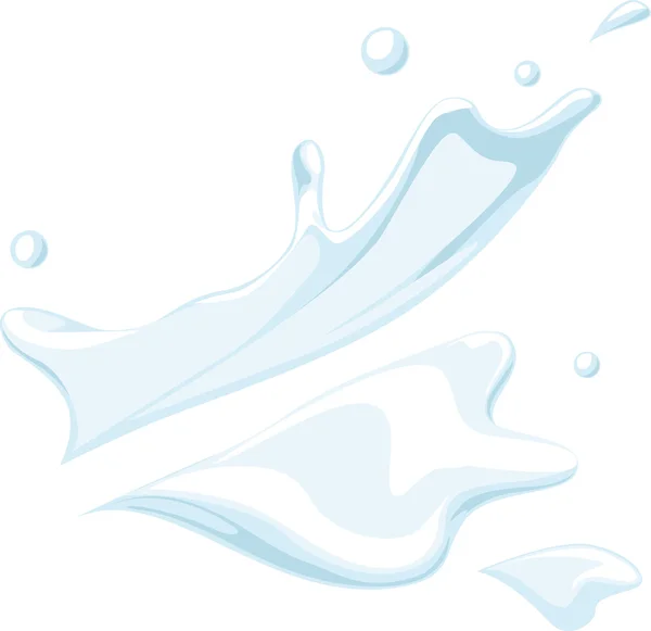 Vektorové mléko stříkající — Stockový vektor