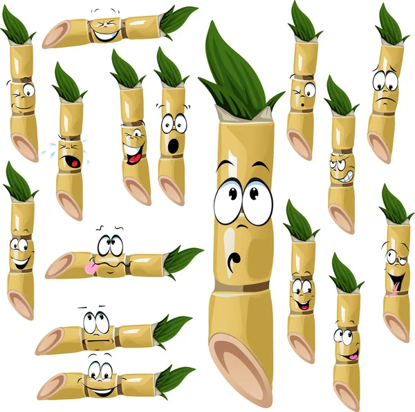 Sugarcane cartoon — Stock Vector