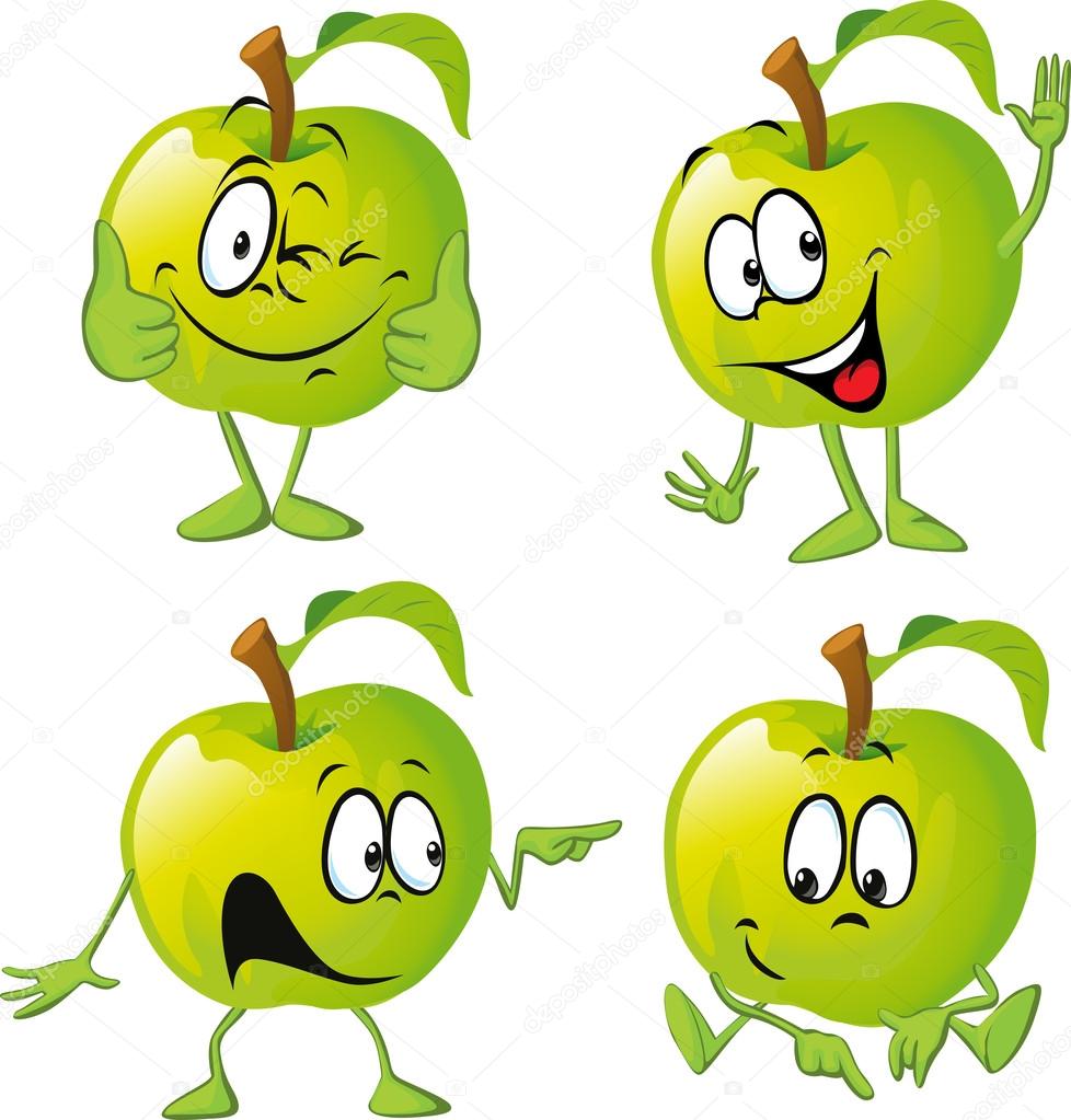 Green apple cartoon with hand Stock Vector Image by ©hanaschwarz #40171403 Green apple cartoon with hand Stock Vector Image by ©hanaschwarz #40171403