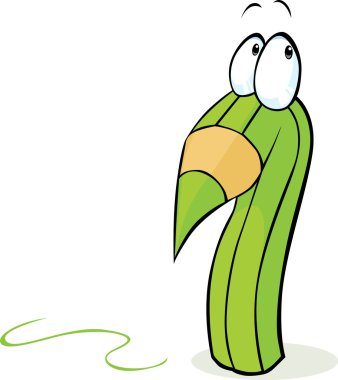 çılgın yeşil kalem karikatür