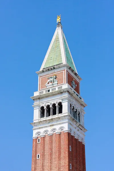 Campanile üst, san marco, Venedik, İtalya — Stok fotoğraf