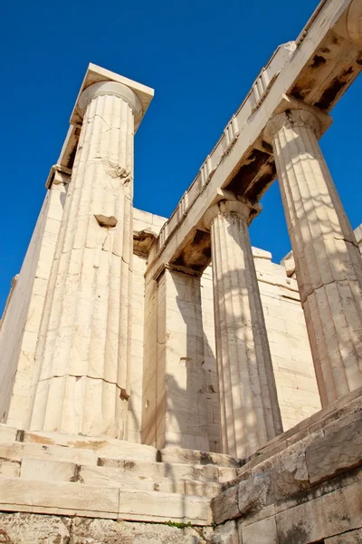 Detalhes do templo da Acrópole, Atenas, Grécia — Fotografia de Stock