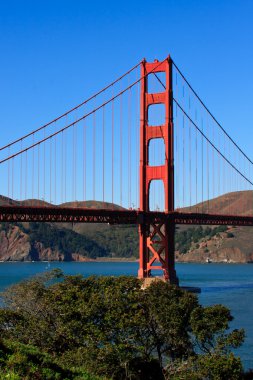Golden gate Köprüsü, sausalito, california doğru görünümü