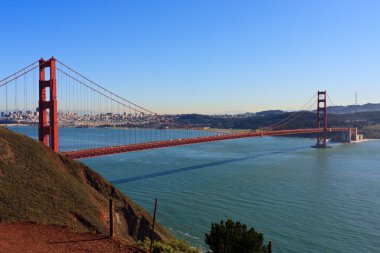 Golden gate Köprüsü san francisco, california doğru görünümü