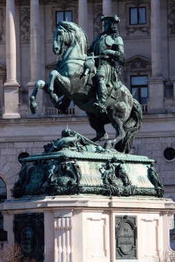 Prens eugen Savoy, heldenplatz, Viyana, Avusturya, Anıtı