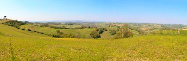 Tuscan hill panorama (yüksek çözünürlük), Toskana, İtalya