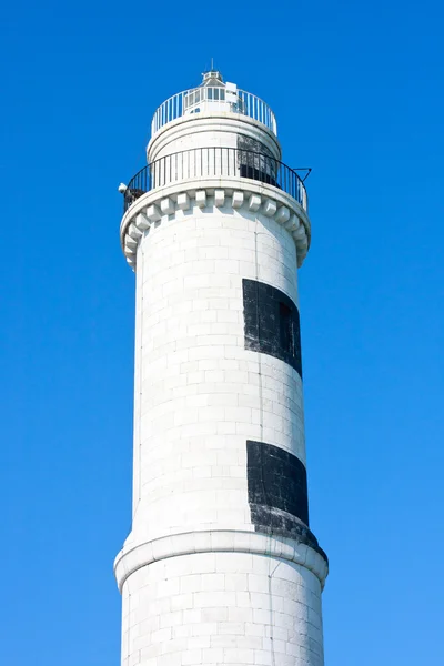 Murano vuurtoren voordat blauwe hemel, Venetië, Italië — Stockfoto