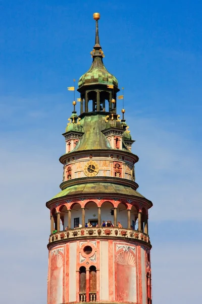 Castle tower, Cesky Krumlov, Czech republic — Stock Photo, Image