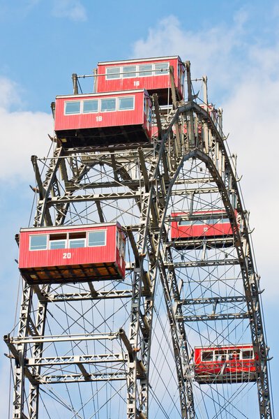 Vienna Prater Famous Old Ferries Wheel