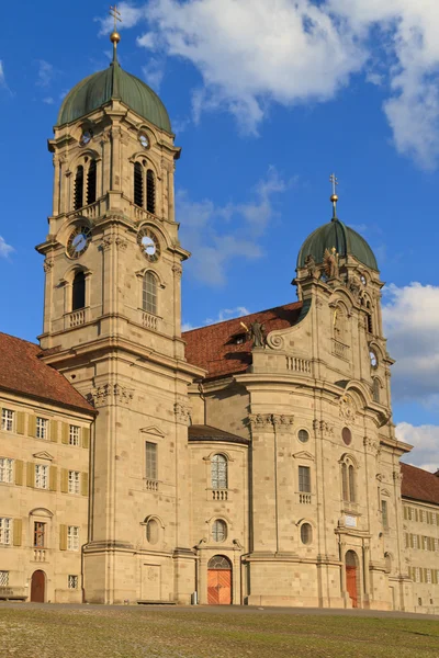 Benediktinské opatství einsiedeln, Švýcarsko — Stock fotografie