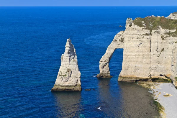 Klippen von Etretat, Normandie, Frankreich — Stockfoto