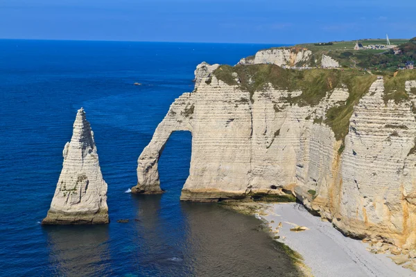 Klipporna i Étretat, Normandie, Frankrike — Stockfoto