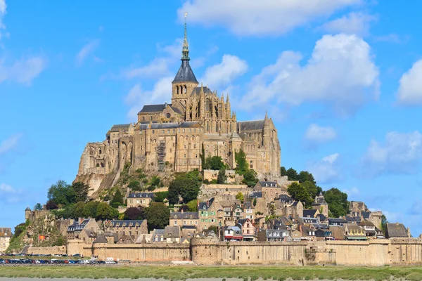 Mont saint michel abdij, Normandië, Bretagne, Frankrijk — Stockfoto