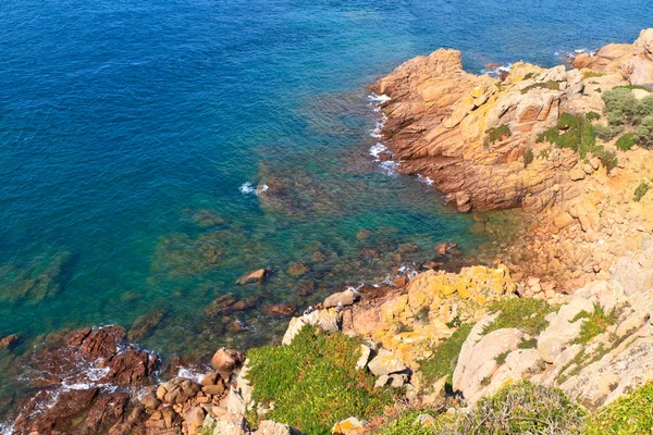 Malerische Felsküste, Jersey, Kanalinseln — Stockfoto