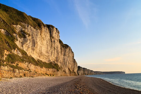 Klippor nära Étretat och Fécamp, Normandie, Frankrike — Stockfoto