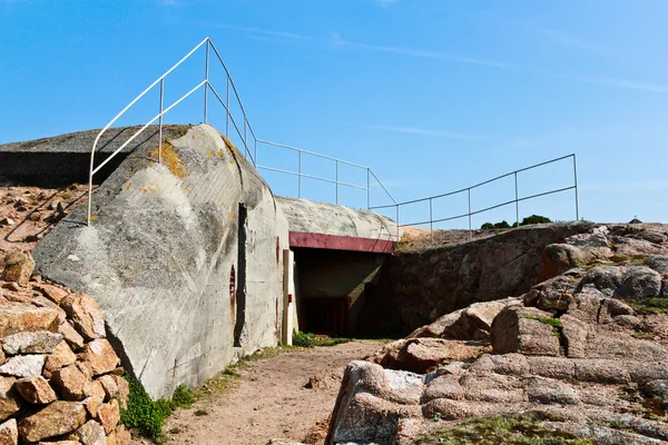 Tyska atlantiska väggen bunker, jersey — Stockfoto