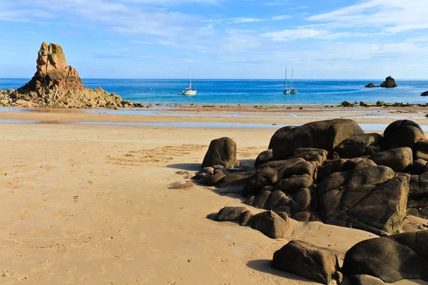 Beauport beach, jersey, Normanské ostrovy, Velká Británie — Stock fotografie