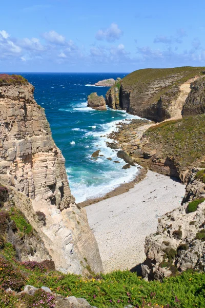 Costa atlântica francesa perto de Cap Frehel — Fotografia de Stock