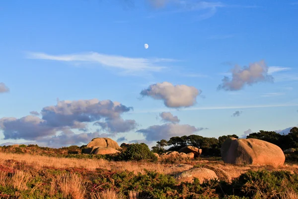 Beautiful landscape with granite boulders, Brittany, France — Stock Photo, Image