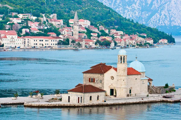 Notre-Dame des Rochers et Perast, Monténégro — Photo