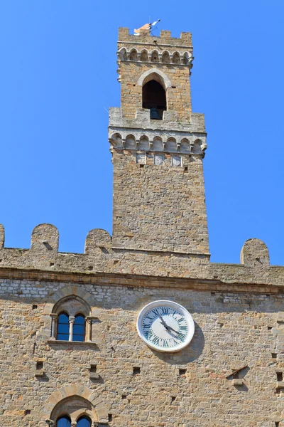 Volterra, Toscane - oude stadhuis — Stockfoto