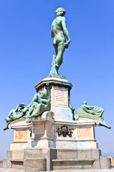Estátua de Davi por trás — Fotografia de Stock