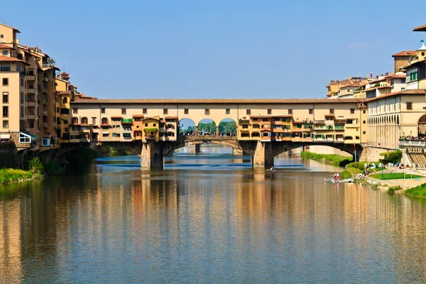 Ponte vecchio most, Florencie, Toskánsko — Stock fotografie
