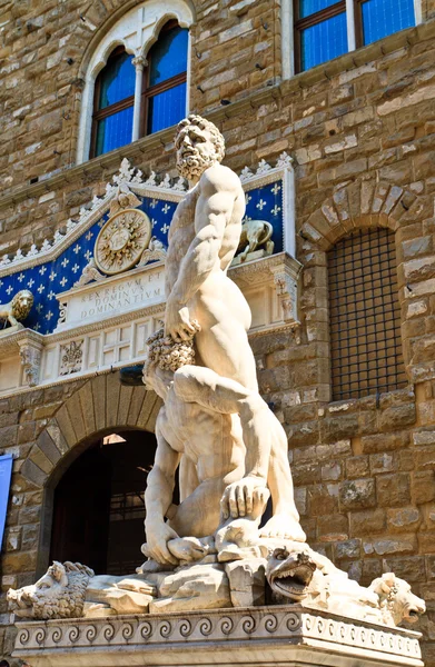 Pomnik Herkulesa w piazza della signoria, Florencja — Zdjęcie stockowe