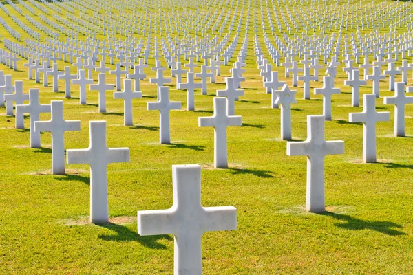 Cemitério de guerra americano — Fotografia de Stock