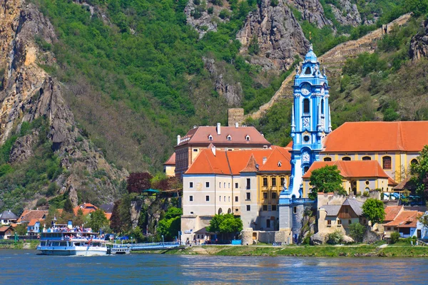 Durnstein en el río Danubio (Valle de Wachau), Austria —  Fotos de Stock